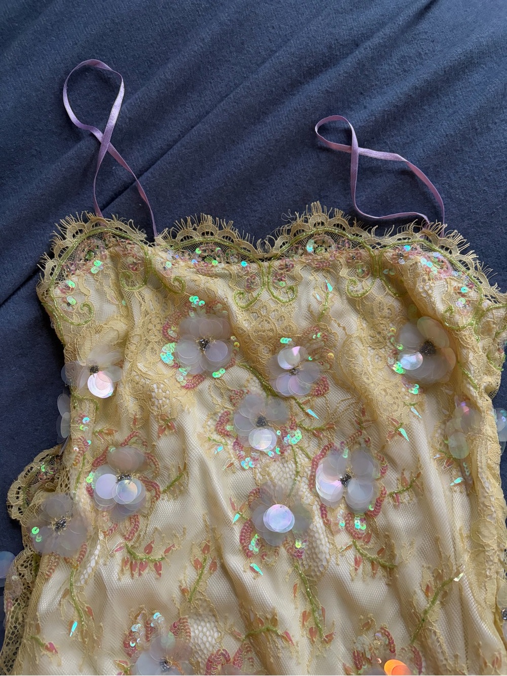 LoveShackFancy Emalia Embellished Lace Midi Dress - Picture 7 of 9